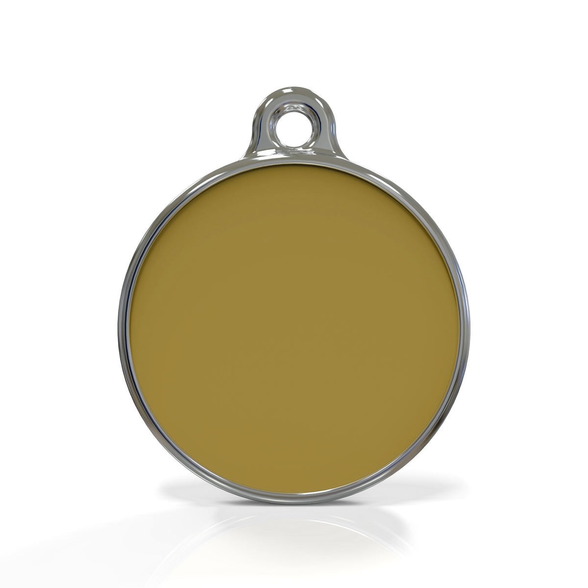 Solid Round Yellow ID Tag