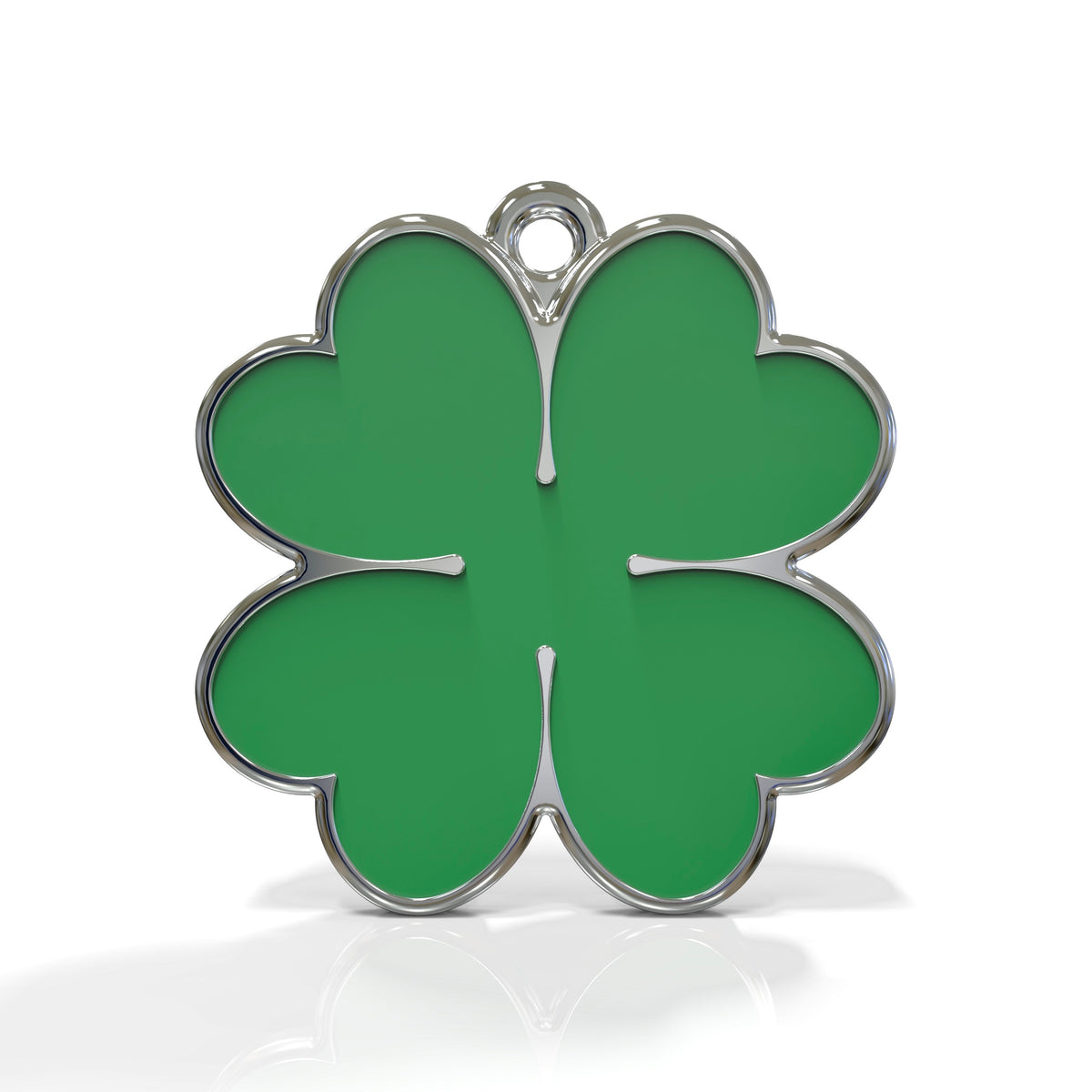 Emoji Clover Charm ID Tag
