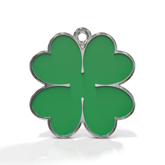 Emoji Clover Charm ID Tag