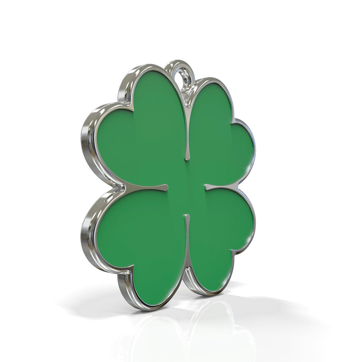 Emoji Clover Charm ID Tag