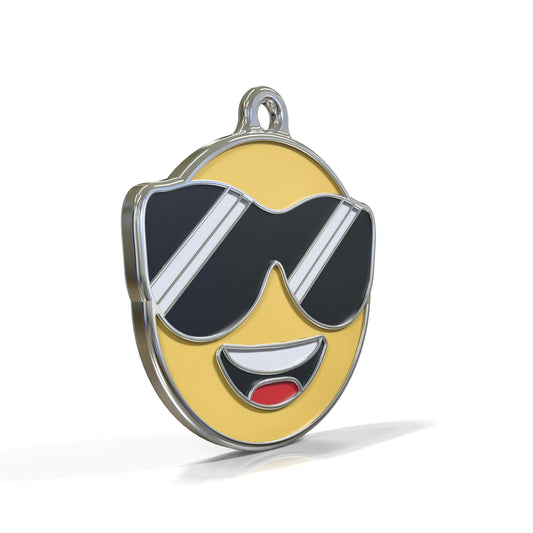 Emoji Cool Pup ID Tag