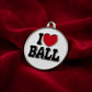 I Love Ball ID tag