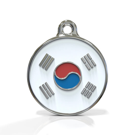 Flag South Korea ID Tag