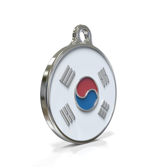 Flag South Korea ID Tag