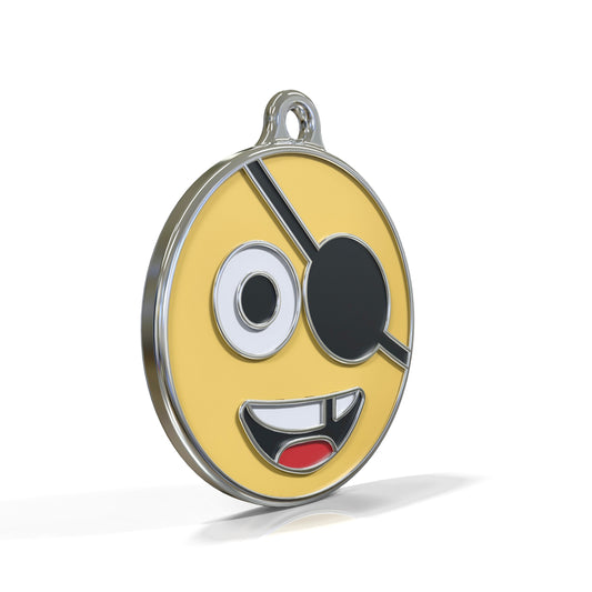 Emoji Pirate ID Tag