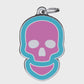 Vivid Skull Pink ID Tag