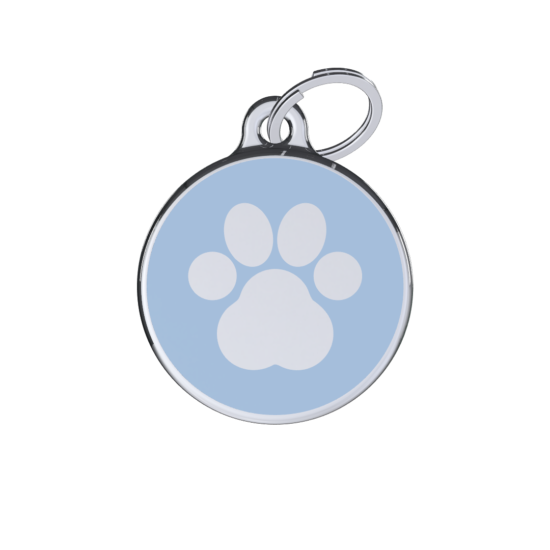 Icon Paw Blue ID Tag