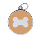 Icon Bone Orange ID Tag Medium