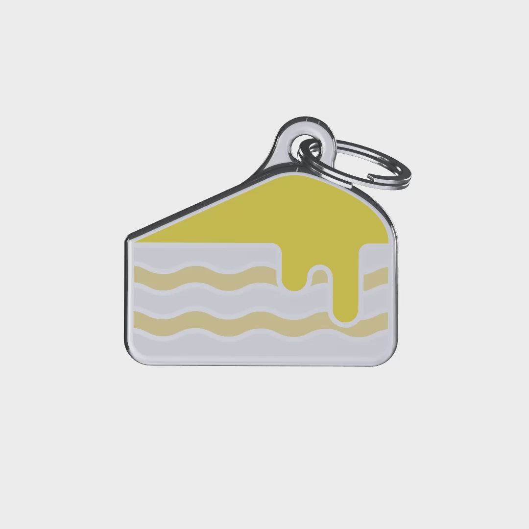 Munchy Cake Yellow ID Tag