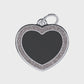 Royal Heart Black ID Tag