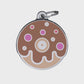 Munchy Donut Brown ID Tag