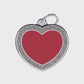 Royal Heart Red ID Tag