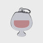 Cheers Wine Pink ID Tag