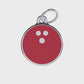 Sports Bowling Red ID Tag