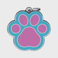 Vivid Paw Pink ID Tag