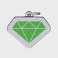 Vivid Diamond Green ID Tag