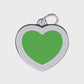 Vivid Heart Green  ID Tag