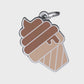 Munchy Ice Cream Brown ID Tag