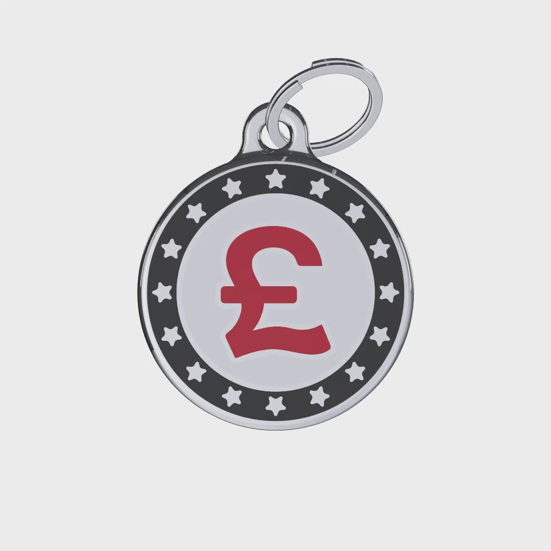 Coin GBP ID Tag