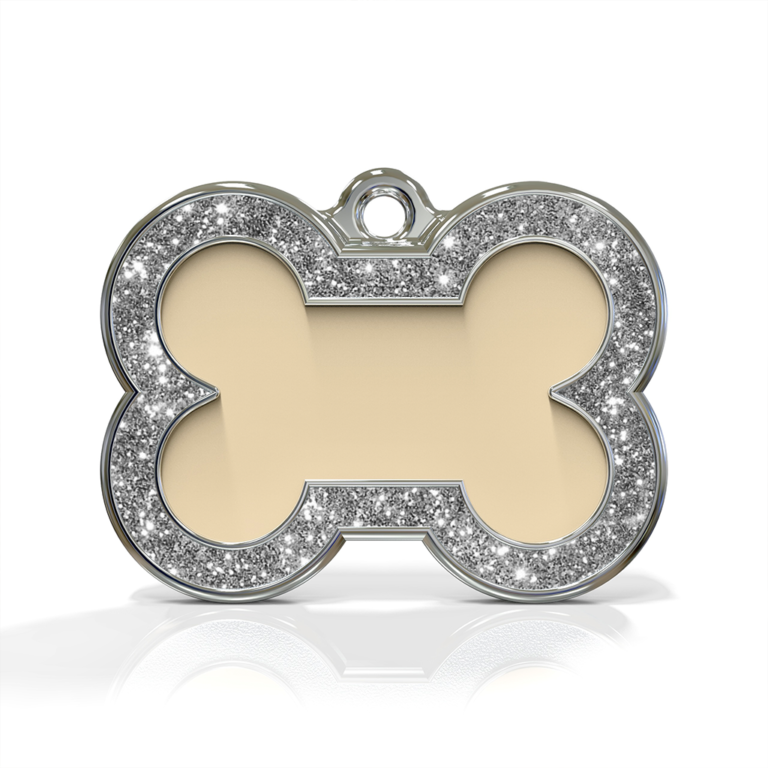 Bone Spark Cream ID Tag
