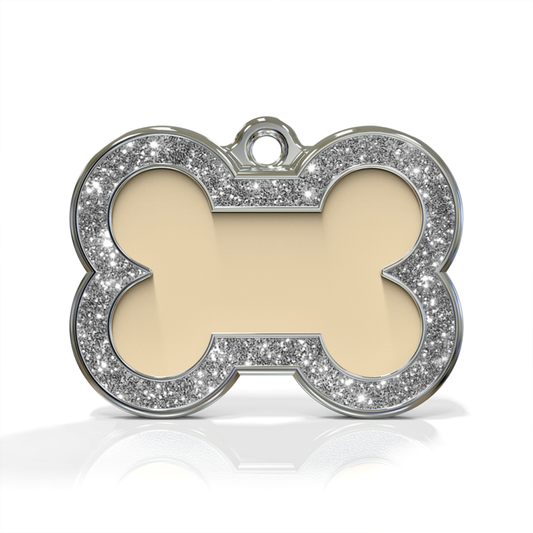Bone Spark Cream ID Tag
