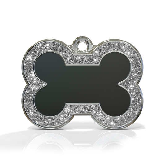 Bone Spark Black ID Tag
