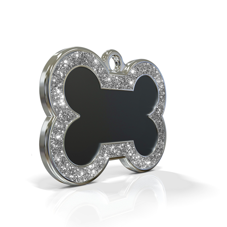 Bone Spark Black ID Tag