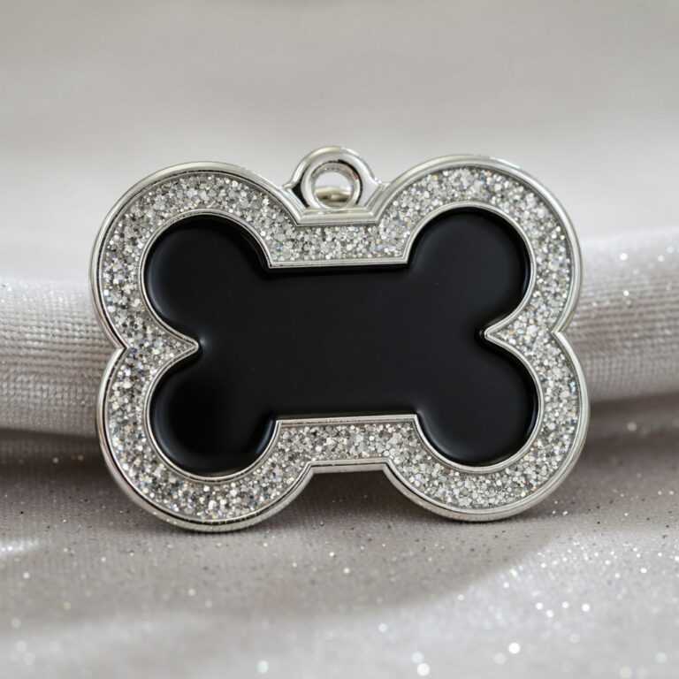 Bone Spark Black ID Tag