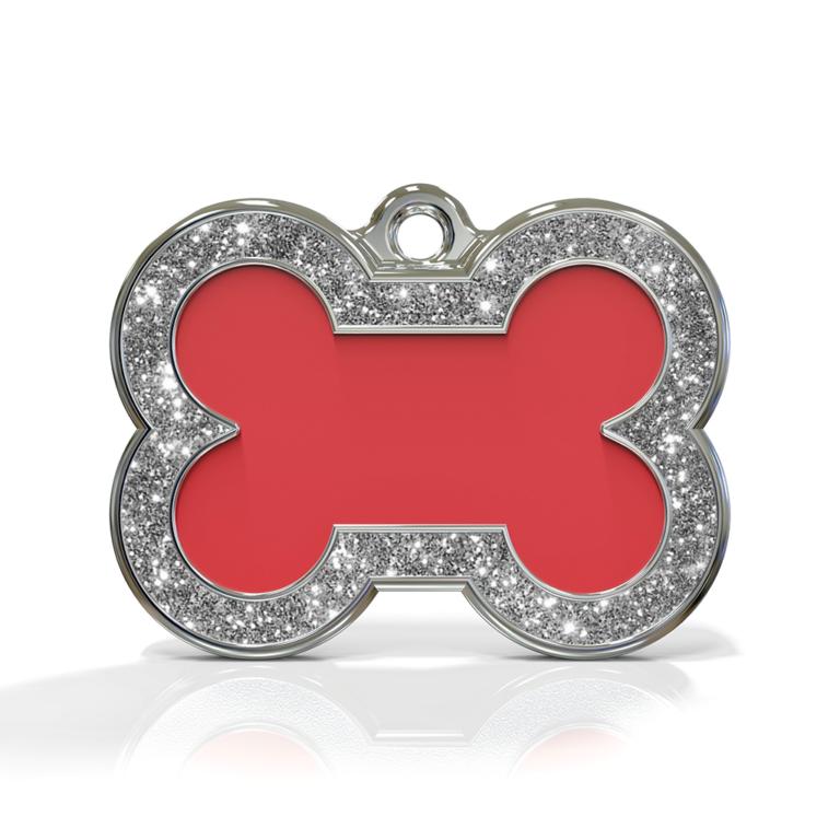 Bone Spark Red ID Tag