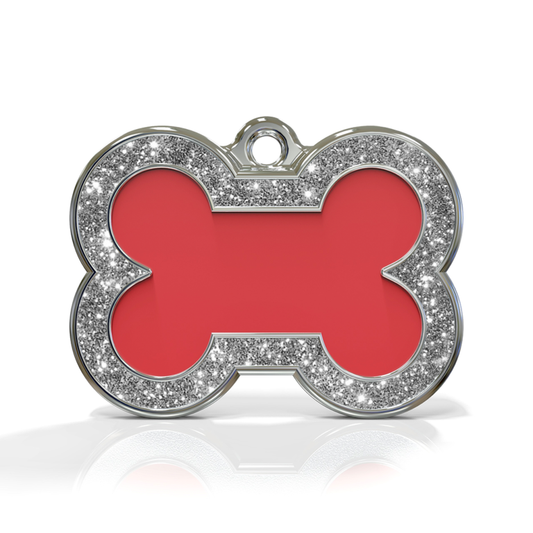 Bone Spark Red ID Tag