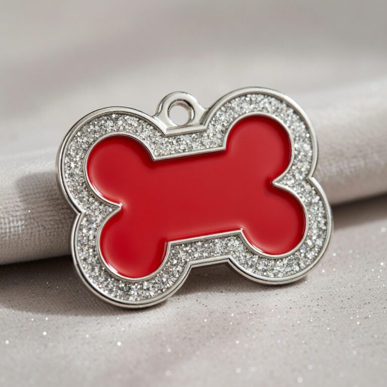 Bone Spark Red ID Tag