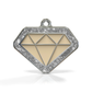 Diamond Spark Cream ID Tag