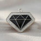 Diamond Spark Black ID Tag