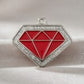 Diamond Spark Red ID Tag