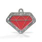 Diamond Spark Red ID Tag