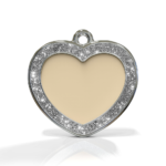 Heart Spark Cream ID Tag