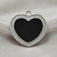 Heart Spark Black ID Tag