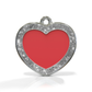 Heart Spark Red ID Tag