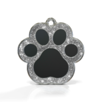 Paw Spark Black ID Tag