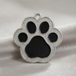 Paw Spark Black ID Tag
