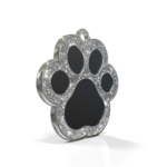 Paw Spark Black ID Tag