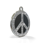 Peace Spark Black ID Tag