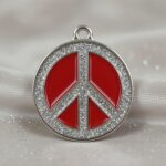 Peace Spark Red ID Tag