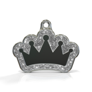 Queen Spark Black ID Tag