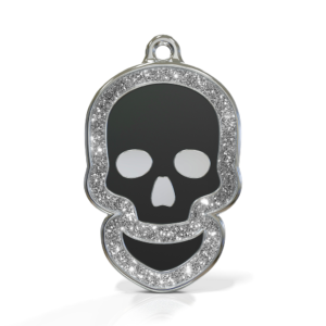 Skull Spark Black ID Tag