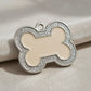 Bone Spark Cream ID Tag