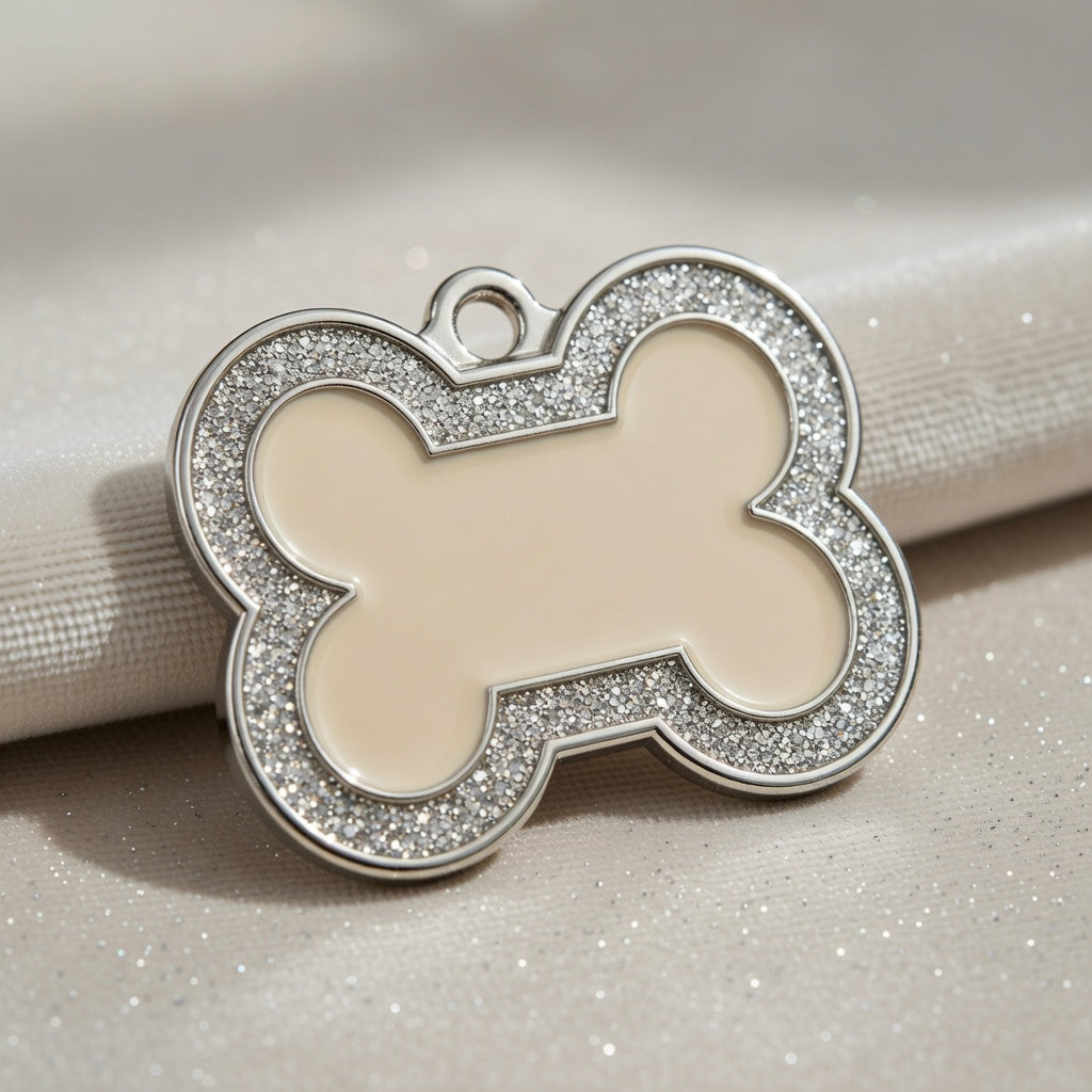Bone Spark Cream ID Tag