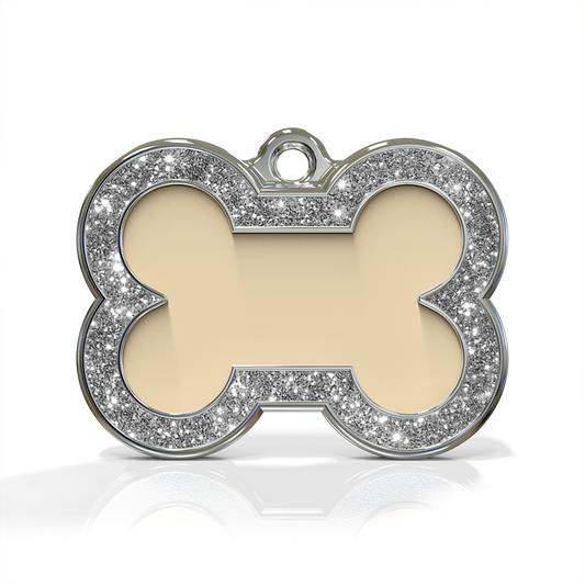 Bone Spark Cream ID Tag