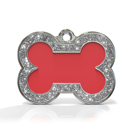 Bone Spark Red ID Tag