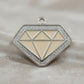 Diamond Spark Cream ID Tag